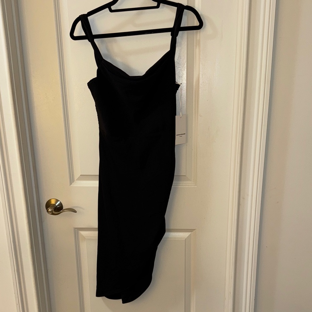 Amanda Uprichard Black Asymmetrical Dress